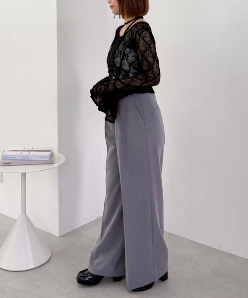 archives（アルシーヴ）の「チョーカーレースＴＯＰＳ（Tシャツ/カットソー・レディース・ブラック/グレー/オフホワイト・MEDIUM）」の18枚目の写真