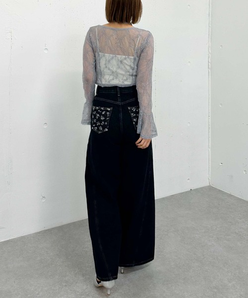 archives（アルシーヴ）の「チョーカーレースＴＯＰＳ（Tシャツ/カットソー・レディース・ブラック/グレー/オフホワイト・MEDIUM）」の10枚目の写真