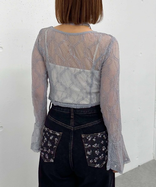 archives（アルシーヴ）の「チョーカーレースＴＯＰＳ（Tシャツ/カットソー・レディース・ブラック/グレー/オフホワイト・MEDIUM）」の13枚目の写真