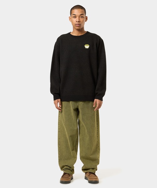 HUF（ハフ）の「BIG BLOCK CREW SWEATER / HUF ハフ クルーセーター（ニット/セーター・メンズ・パープル/ホワイト/ブラック・MEDIUM/SMALL/XX-LARGE/X-LARGE/LARGE）」の11枚目の写真