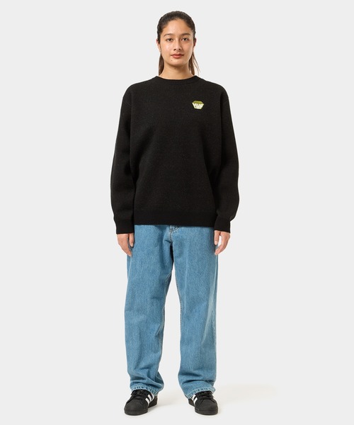 HUF（ハフ）の「BIG BLOCK CREW SWEATER / HUF ハフ クルーセーター（ニット/セーター・メンズ・パープル/ホワイト/ブラック・MEDIUM/SMALL/XX-LARGE/X-LARGE/LARGE）」の13枚目の写真