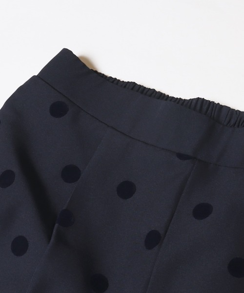 coca(coca)(コカ)の「【WEB限定セール】フロッキードット柄パンツ(スラックス・レディース・ネイビー/ブラック・M/L/S)」の17枚目の写真