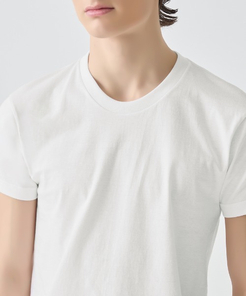 BODY WILD(ボディーワイルド)の「BODY WILD/ボディワイルド クルーネック Tシャツ 抗菌防臭加工 2枚組 綿100%(Tシャツ/カットソー・メンズ・ホワイト/ブラック/杢グレー・MEDIUM/LARGE/X-LARGE)」の6枚目の写真