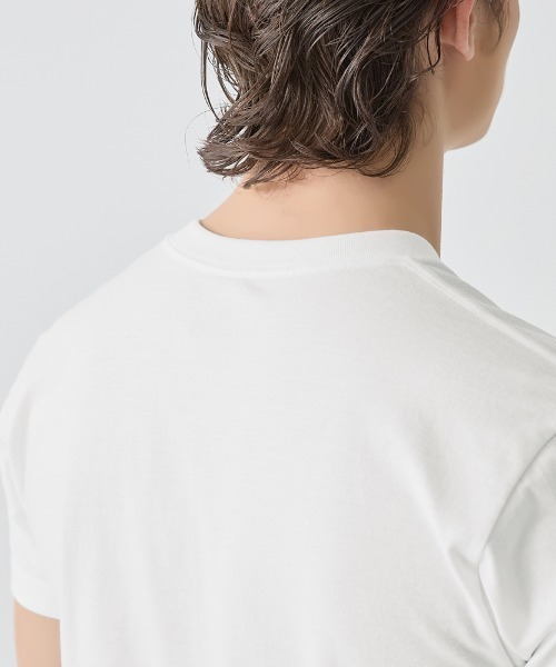 BODY WILD(ボディーワイルド)の「BODY WILD/ボディワイルド クルーネック Tシャツ 抗菌防臭加工 2枚組 綿100%(Tシャツ/カットソー・メンズ・ホワイト/ブラック/杢グレー・MEDIUM/LARGE/X-LARGE)」の10枚目の写真