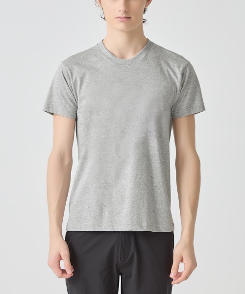 BODY WILD(ボディーワイルド)の「BODY WILD/ボディワイルド クルーネック Tシャツ 抗菌防臭加工 2枚組 綿100%(Tシャツ/カットソー・メンズ・ホワイト/ブラック/杢グレー・MEDIUM/LARGE/X-LARGE)」の22枚目の写真