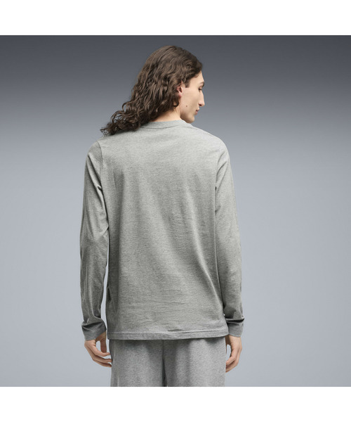 PUMA(プーマ)の「PUMA プーマ メンズ ESS NO. 1 ロゴ 長袖 Tシャツ(Tシャツ/カットソー・メンズ・ホワイト/ブラック/ヘザーグレー・SMALL/MEDIUM/LARGE/X-LARGE/XX-LARGE)」の4枚目の写真