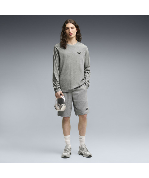 PUMA(プーマ)の「PUMA プーマ メンズ ESS NO. 1 ロゴ 長袖 Tシャツ(Tシャツ/カットソー・メンズ・ホワイト/ブラック/ヘザーグレー・SMALL/MEDIUM/LARGE/X-LARGE/XX-LARGE)」の5枚目の写真