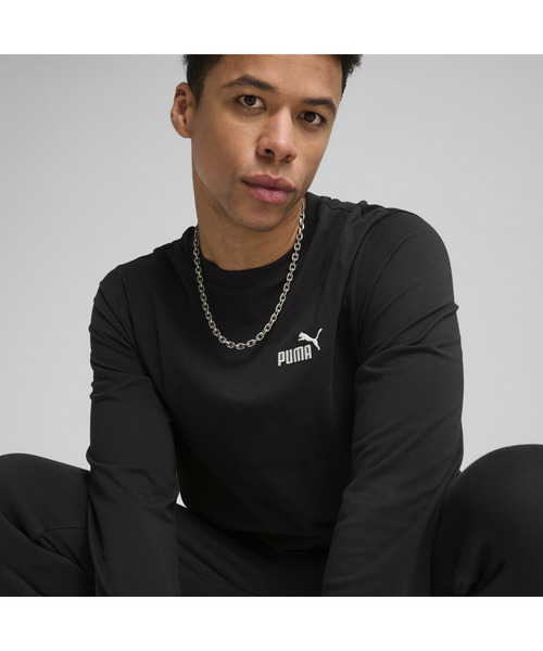 PUMA(プーマ)の「PUMA プーマ メンズ ESS NO. 1 ロゴ 長袖 Tシャツ(Tシャツ/カットソー・メンズ・ホワイト/ブラック/ヘザーグレー・SMALL/MEDIUM/LARGE/X-LARGE/XX-LARGE)」の11枚目の写真