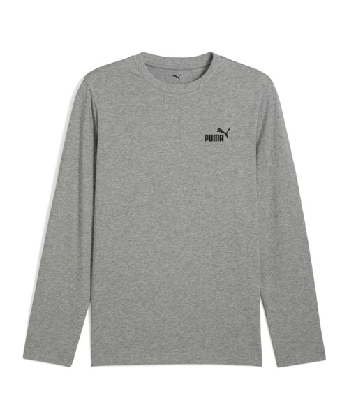 PUMA(プーマ)の「PUMA プーマ メンズ ESS NO. 1 ロゴ 長袖 Tシャツ(Tシャツ/カットソー・メンズ・ホワイト/ブラック/ヘザーグレー・SMALL/MEDIUM/LARGE/X-LARGE/XX-LARGE)」の1枚目の写真