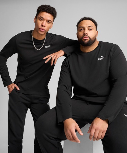 PUMA(プーマ)の「PUMA プーマ メンズ ESS NO. 1 ロゴ 長袖 Tシャツ(Tシャツ/カットソー・メンズ・ホワイト/ブラック/ヘザーグレー・SMALL/MEDIUM/LARGE/X-LARGE/XX-LARGE)」の3枚目の写真