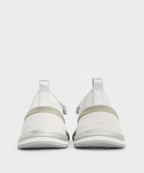 CHARLES & KEITH(チャールズ & キース)の「ボウ ツートーンメリージェーンスニーカー(スニーカー・レディース・シルバー/ホワイト/ブラック系その他2・25.5cm/25cm/24.5cm/23.5cm/23cm/22.5cm)」の22枚目の写真