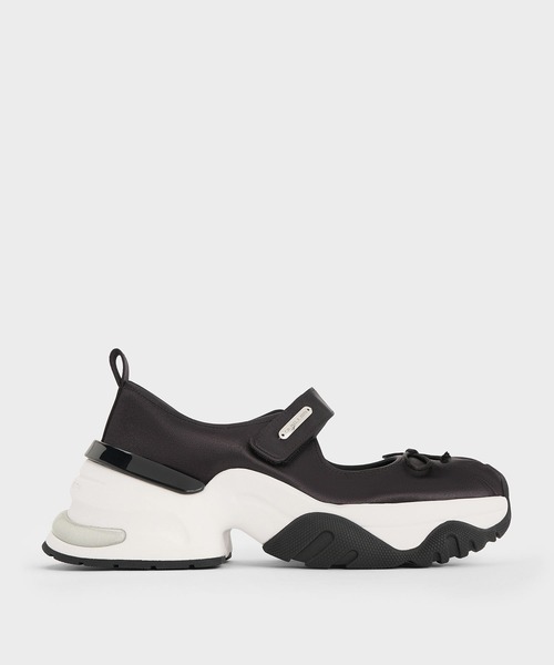 CHARLES & KEITH(チャールズ & キース)の「ボウ ツートーンメリージェーンスニーカー(スニーカー・レディース・シルバー/ホワイト/ブラック系その他2・25.5cm/25cm/24.5cm/23.5cm/23cm/22.5cm)」の10枚目の写真