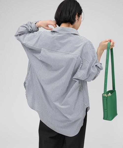 BABYLONE（バビロン）の「リネンシャツ（シャツ/ブラウス・レディース・ダークブルー/ストライプ/ピンク/ホワイト・フリー）」の22枚目の写真