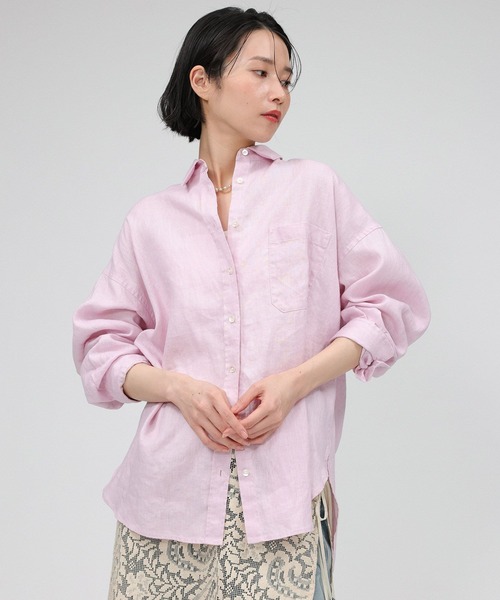 BABYLONE/バビロン　新品未使用タグ付き　リネン　麻　長袖シャツ　ホワイト 楽天市場】リネンシャツ BABYLONE バビロン トップス シャツ