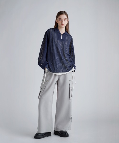 シアーレーススキッパーシャツ（シャツ/ブラウス）｜SOCCE（ソーシー