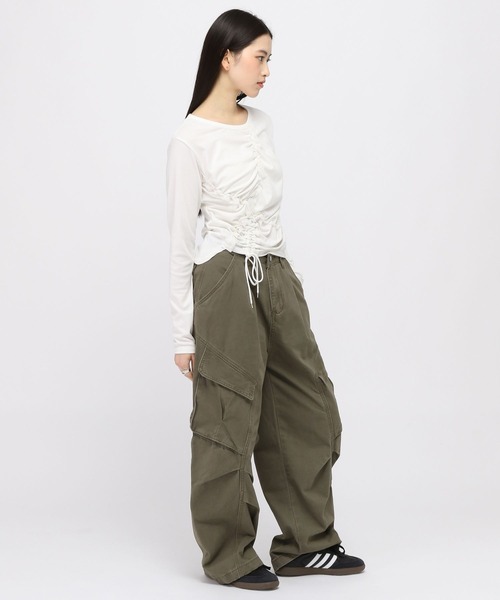 3.3 Field Trip (3.3フィールドトリップ)の「3.3 Field Trip/レースギャザープルオーバー(Tシャツ/カットソー・レディース・ブラック/アイボリー・FREE)」の17枚目の写真