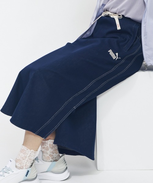 PUMA（プーマ）の「プーマ PUMA CORE HERITAGE デニムライク ロングスカート_（スカート・レディース・ネイビー・S/M/L/XL）」の3枚目の写真