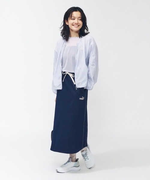 PUMA（プーマ）の「プーマ PUMA CORE HERITAGE デニムライク ロングスカート_（スカート・レディース・ネイビー・S/M/L/XL）」の6枚目の写真