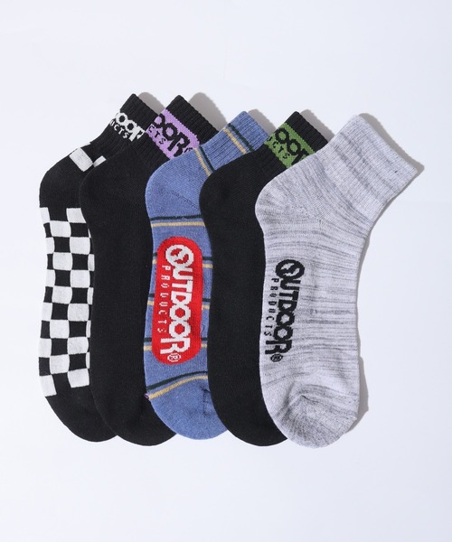 OUTDOOR PRODUCTS(アウトドアプロダクツ)の「OUTDOOR PRODUCTS 5足セット クォーターソックス 5P 靴下(ソックス/靴下・メンズ・H/G/J/I/B/A/D/C/F/E・25-27CM)」の2枚目の写真