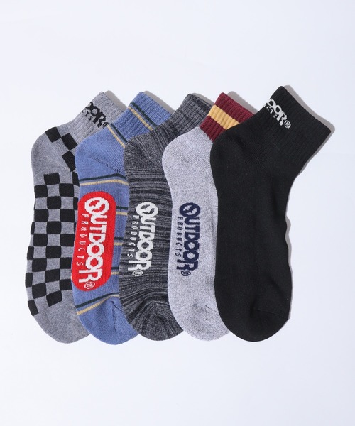 OUTDOOR PRODUCTS(アウトドアプロダクツ)の「OUTDOOR PRODUCTS 5足セット クォーターソックス 5P 靴下(ソックス/靴下・メンズ・H/G/J/I/B/A/D/C/F/E・25-27CM)」の4枚目の写真