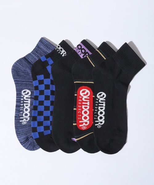 OUTDOOR PRODUCTS(アウトドアプロダクツ)の「OUTDOOR PRODUCTS 5足セット クォーターソックス 5P 靴下(ソックス/靴下・メンズ・H/G/J/I/B/A/D/C/F/E・25-27CM)」の6枚目の写真