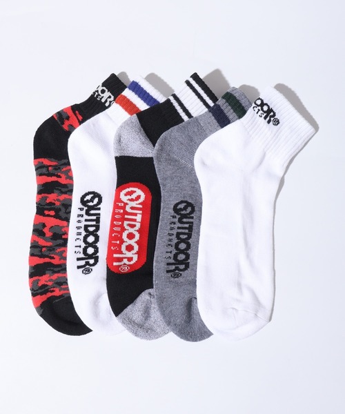 OUTDOOR PRODUCTS(アウトドアプロダクツ)の「OUTDOOR PRODUCTS 5足セット クォーターソックス 5P 靴下(ソックス/靴下・メンズ・H/G/J/I/B/A/D/C/F/E・25-27CM)」の7枚目の写真