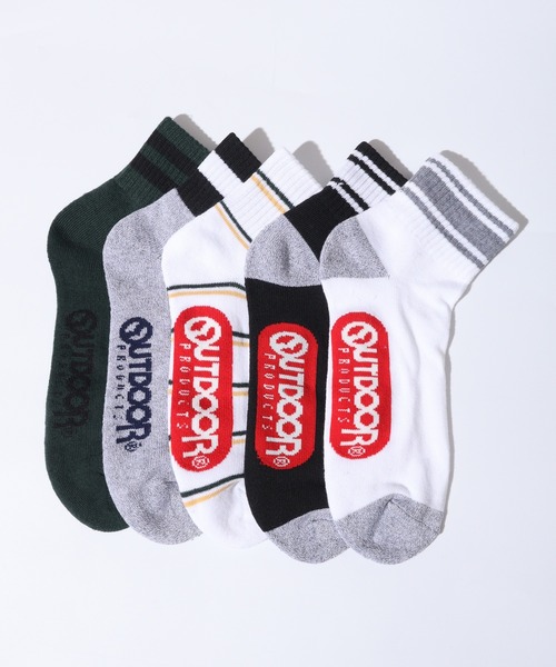 OUTDOOR PRODUCTS(アウトドアプロダクツ)の「OUTDOOR PRODUCTS 5足セット クォーターソックス 5P 靴下(ソックス/靴下・メンズ・H/G/J/I/B/A/D/C/F/E・25-27CM)」の8枚目の写真