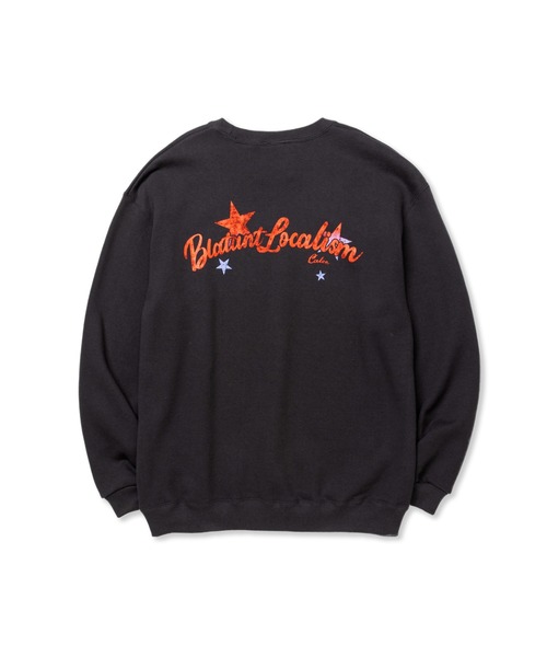CALEE(キャリー)の「BL LOGO CREW NECK SW(スウェット・メンズ・ホワイト/チャコールグレー/ネイビー・LARGE/SMALL/MEDIUM/X-LARGE/XX-LARGE)」の1枚目の写真