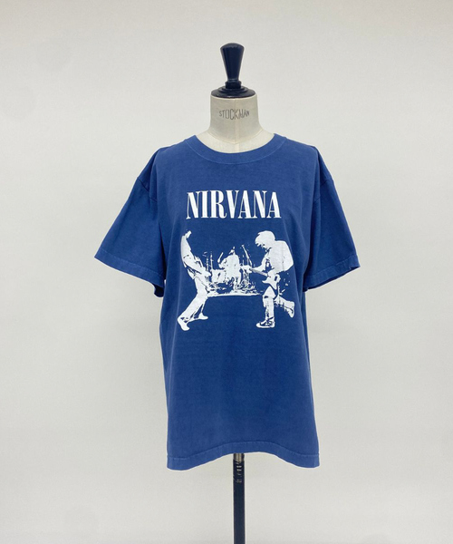 GOOD ROCK SPEED(グッドロックスピード)の「【GOOD ROCK SPEED】NIRVANA プリント / 半袖Tシャツ(Tシャツ/カットソー・レディース・ネイビー・フリー)」の5枚目の写真