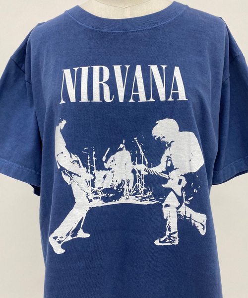 GOOD ROCK SPEED(グッドロックスピード)の「【GOOD ROCK SPEED】NIRVANA プリント / 半袖Tシャツ(Tシャツ/カットソー・レディース・ネイビー・フリー)」の9枚目の写真