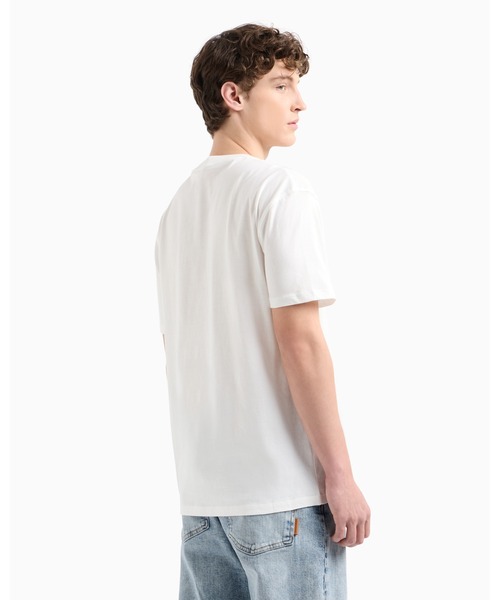 ARMANI EXCHANGE(アルマーニエクスチェンジ)の「【A|X アルマーニ エクスチェンジ】AXロゴ 半袖クルーネックTシャツ/REGULAR(Tシャツ/カットソー・メンズ・ブラック/ホワイト・LARGE/MEDIUM/SMALL/X-LARGE/X-SMALL/XX-LARGE)」の3枚目の写真