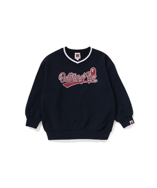 BASEBALL LOGO RELAXED FIT V-NECK SWEATSHIRT（スウェット）｜A