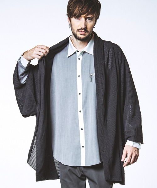 NO ID.（ノーアイディ）の「【NO ID.】KIMONO Gown / KIONO ガウン（その他アウター・メンズ・グレー/ブルー/ブラック・ONE SIZE）」の8枚目の写真