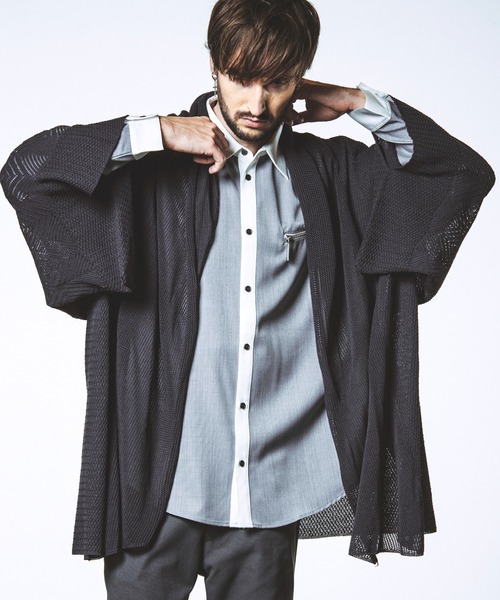 NO ID.（ノーアイディ）の「【NO ID.】KIMONO Gown / KIONO ガウン（その他アウター・メンズ・グレー/ブルー/ブラック・ONE SIZE）」の14枚目の写真