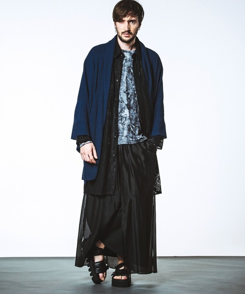 NO ID.（ノーアイディ）の「【NO ID.】KIMONO Gown / KIONO ガウン（その他アウター・メンズ・グレー/ブルー/ブラック・ONE SIZE）」の17枚目の写真