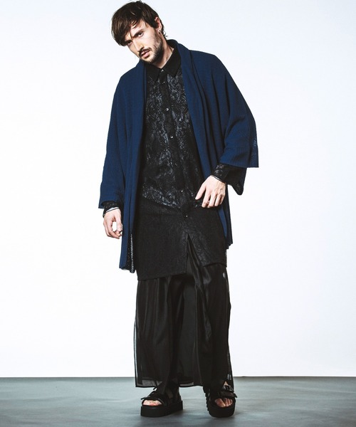NO ID.（ノーアイディ）の「【NO ID.】KIMONO Gown / KIONO ガウン（その他アウター・メンズ・グレー/ブルー/ブラック・ONE SIZE）」の19枚目の写真