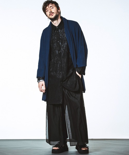 NO ID.（ノーアイディ）の「【NO ID.】KIMONO Gown / KIONO ガウン（その他アウター・メンズ・グレー/ブルー/ブラック・ONE SIZE）」の21枚目の写真