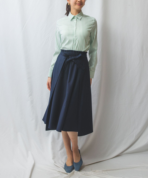 ナラカミーチェ（NARACAMICIE）/【NARACAMICIE】リボンラップフレアスカート セール】【NARACAMICIE】リボンラップフレアスカート（スカート