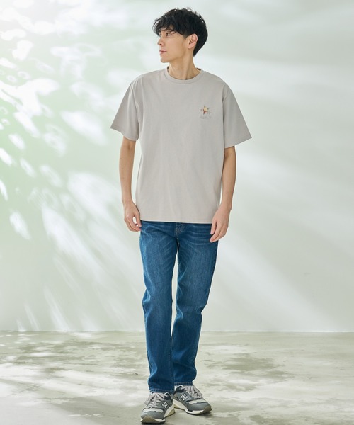 Arnold Palmer（アーノルドパーマー）の「スターモチーフ シェア Tシャツ（Tシャツ/カットソー・レディース・ホワイト/ブラック/グレイッシュベージュ・XS/S/M/L/LL）」の9枚目の写真