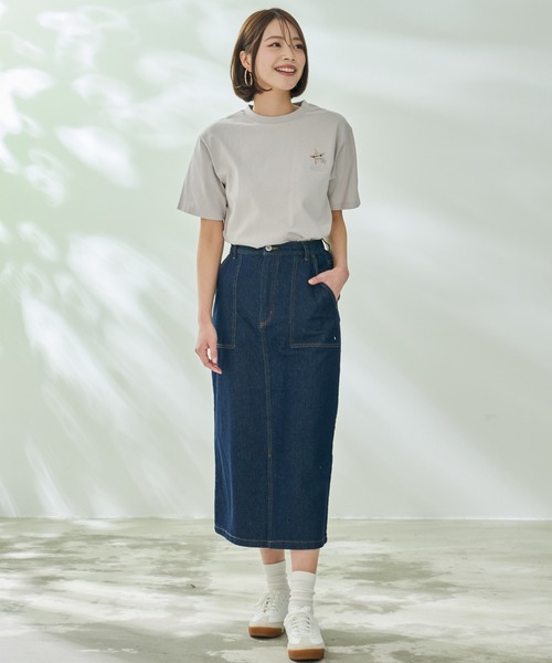 Arnold Palmer（アーノルドパーマー）の「スターモチーフ シェア Tシャツ（Tシャツ/カットソー・レディース・ホワイト/ブラック/グレイッシュベージュ・XS/S/M/L/LL）」の7枚目の写真