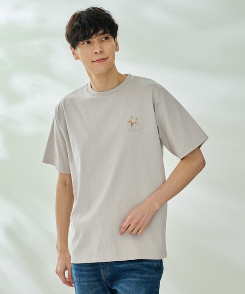 Arnold Palmer（アーノルドパーマー）の「スターモチーフ シェア Tシャツ（Tシャツ/カットソー・レディース・ホワイト/ブラック/グレイッシュベージュ・XS/S/M/L/LL）」の4枚目の写真