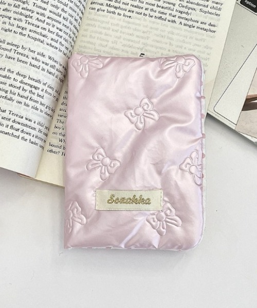 SHEPP（シープ）の「リボンパスポートケース（パスポートケース・レディース・シルバー/ピンク/ホワイト・F）」の2枚目の写真