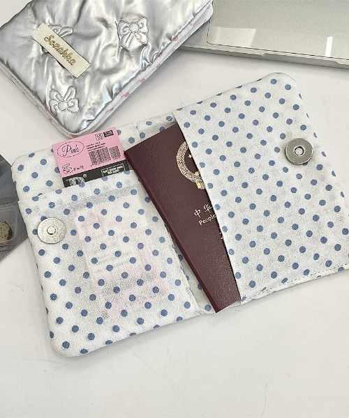 SHEPP（シープ）の「リボンパスポートケース（パスポートケース・レディース・シルバー/ピンク/ホワイト・F）」の5枚目の写真