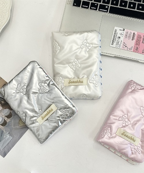 SHEPP（シープ）の「リボンパスポートケース（パスポートケース・レディース・シルバー/ピンク/ホワイト・F）」の9枚目の写真