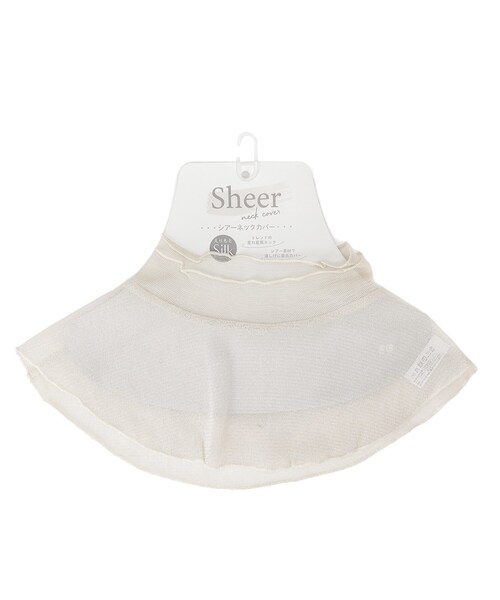 SHOO・LA・RUE（シューラルー）の「シアーネックカバー（その他小物・レディース・アイボリー/ブラック/アイボリー系3/ブラック系3・00）」の2枚目の写真