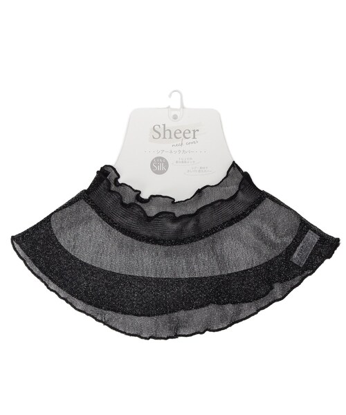 SHOO・LA・RUE（シューラルー）の「シアーネックカバー（その他小物・レディース・アイボリー/ブラック/アイボリー系3/ブラック系3・00）」の3枚目の写真