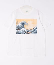 JIN plus（ジンプラス）の「波　神奈川沖浪裏　葛飾北斎　JIN+ 半袖Tシャツ（Tシャツ/カットソー）」