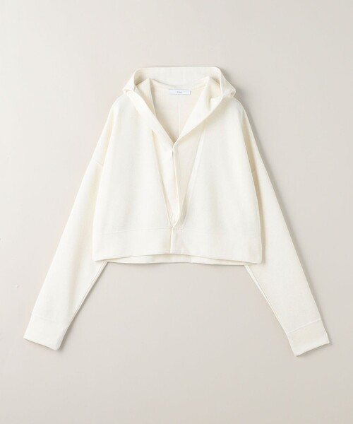 ASTRAET（アストラット）の「＜ASTRAET＞ブークレー Vネック フーデッドパーカー（パーカー・レディース・オフホワイト/ブラック・FREE）」の13枚目の写真