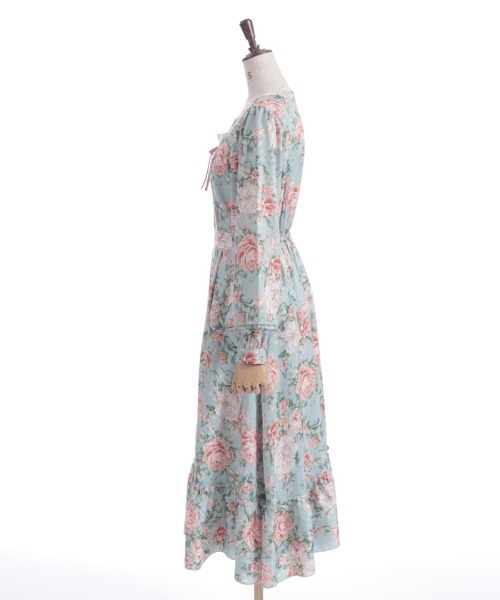 axes femme（アクシーズファム）の「ブルームフラワー柄ワンピース（ワンピース・レディース・ベージュ/ミント/グリーン・FREE）」の21枚目の写真