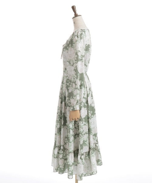 axes femme（アクシーズファム）の「ブルームフラワー柄ワンピース（ワンピース・レディース・ベージュ/ミント/グリーン・FREE）」の11枚目の写真